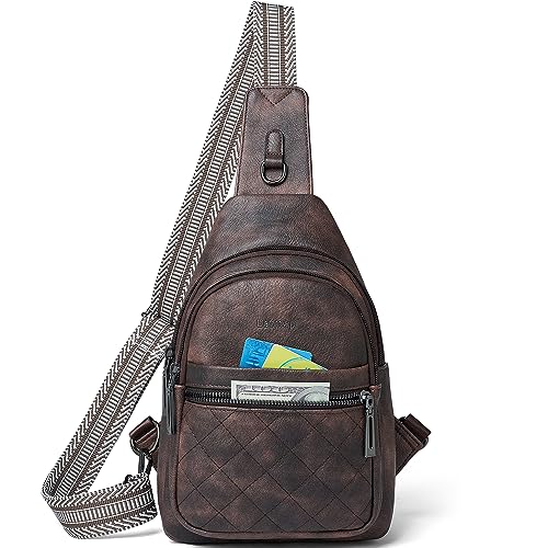 Sling Bag For Women Fanny Pack Faux Leather Small Casual Day