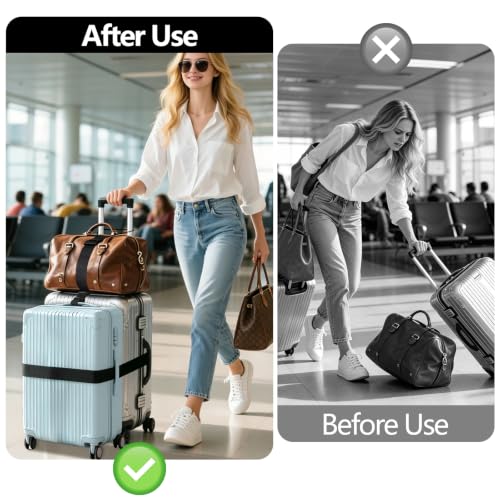 5 Packs Luggage Straps for Suitcases
