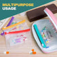 A7 Waterproof Pill Organizer with 7 PCS L Size Zippered Pill Pouches for A7 Binder (7 Count)