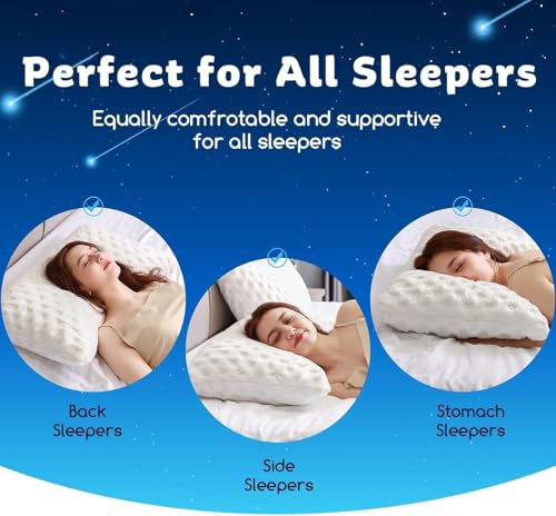 Cooling Side Sleeper Pillow for Neck and Shoulder Pain (31.99 Count)