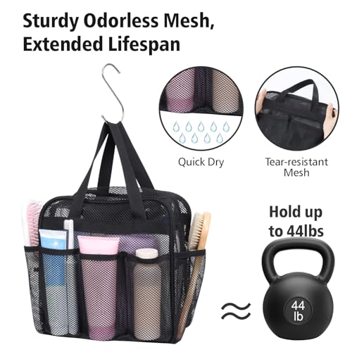 Mesh Shower Caddy Portable with Zipper