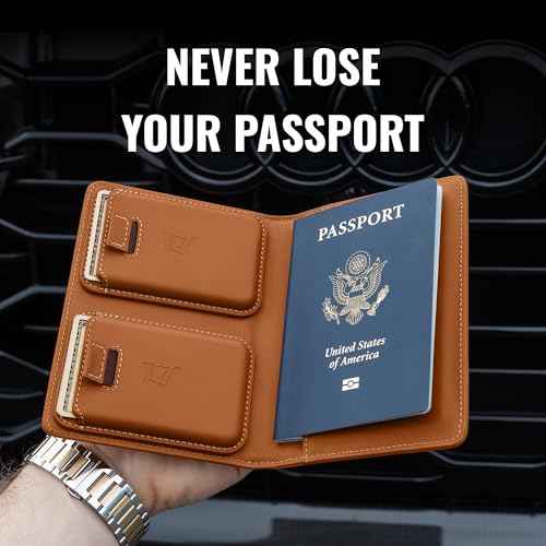 Passport Wallet with AirTag Holder