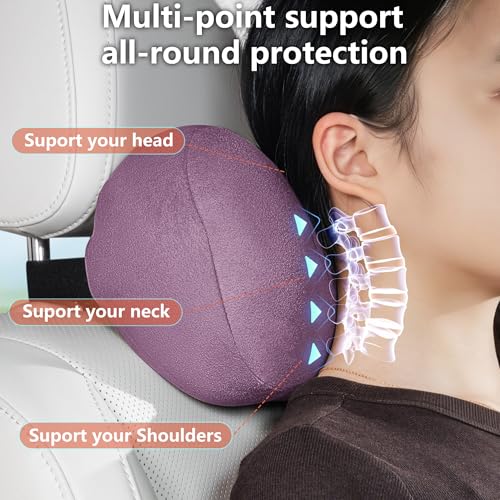 Car Neck Pillow Seat Ergonomic Design Memory Foam (2 Count)