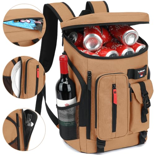36 Cans Backpack Cooler Insulated Leakproof Soft Large Cooler Bag