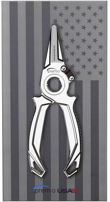 danco Premio Titanium Fishing Pliers, with Lanyard & Leather Sheath, Saltwater-Resistant Pliers for Offshore and Inshore Anglers, Multiple Sizes and Colors Available