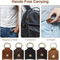 Genuine Leather SD Card Holder Keychain