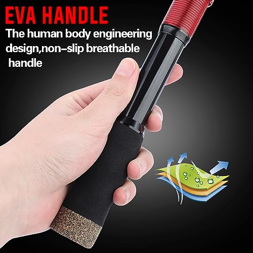 Portable Telescopic Fishing Rod with Carbon Fiber Material and Precision Carved Reel Seat