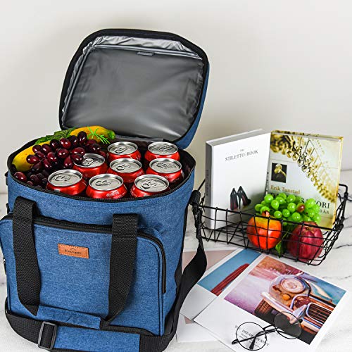 Insulated Wine Carrier 6 Bottle Bag Tote Removable Padded Divider Cooler