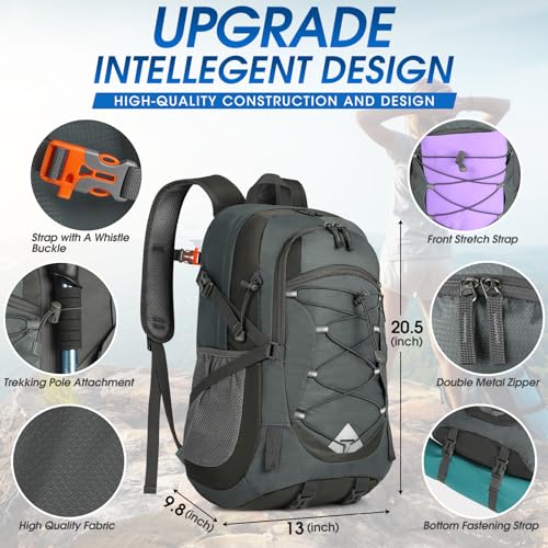 Hiking Backpack 40L Packable Lightweight Camping Daypack Men Women