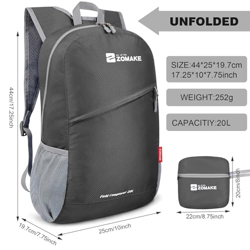 Lightweight Packable Backpack 20L