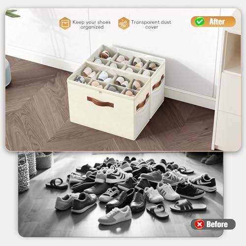 2 Pack Shoe Organizer for Closet