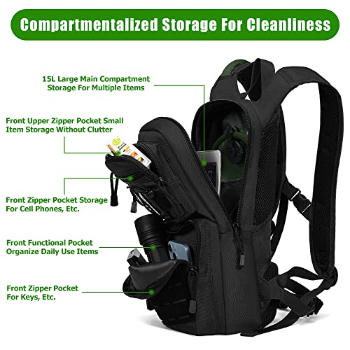 1050D Tactical Hydration Backpack with 3L TPU Water Bladder