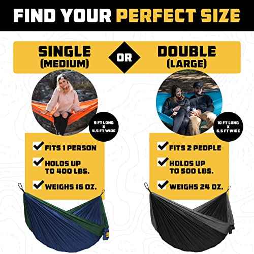 Hammock for Camping Double Hammocks Gear for The Outdoors Backpacking Survival or Travel