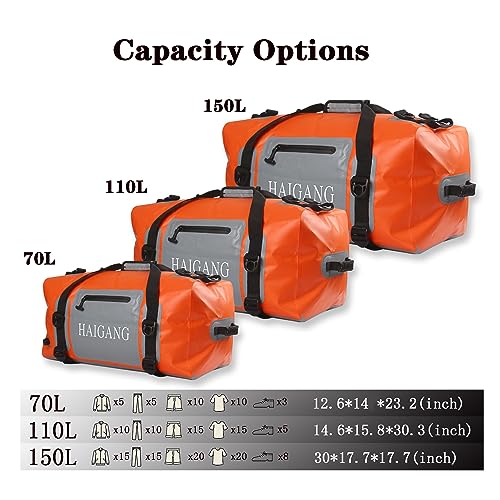 70L Waterproof Duffel Bag Travel Dry Bag