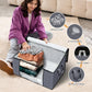 4 Pack Storage Bags for Clothes Blanket Storage Bins with Lids (4 Count)