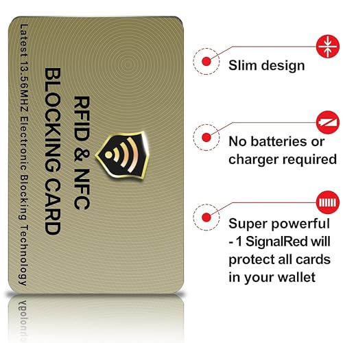 2 Pack RFID Blocking Card for Credit Debit ID Card (2 Count)