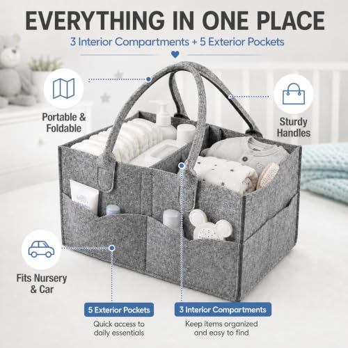 Diaper Caddy Organizer