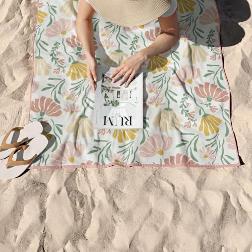 Microfiber Beach Towel for Adults with Bag