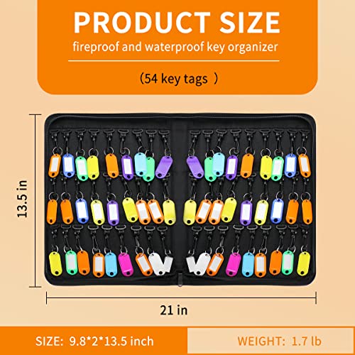 Portable Zippered Key Case