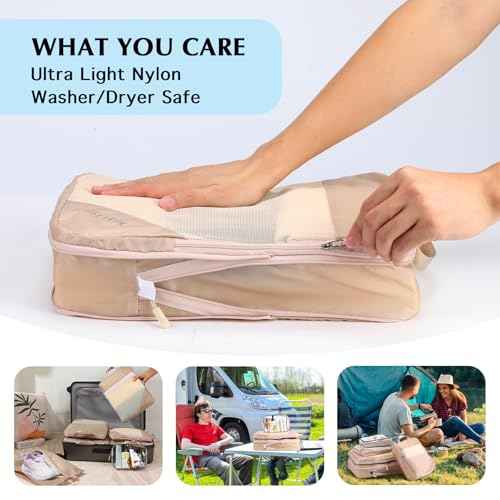 Compression Packing Cubes for Travel (10 Count)