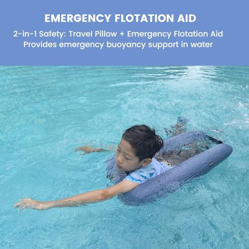 Inflatable Car Pillow for Kids & Adults