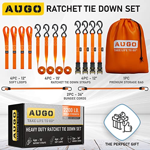 Ratchet Straps Heavy Duty 4 Pack