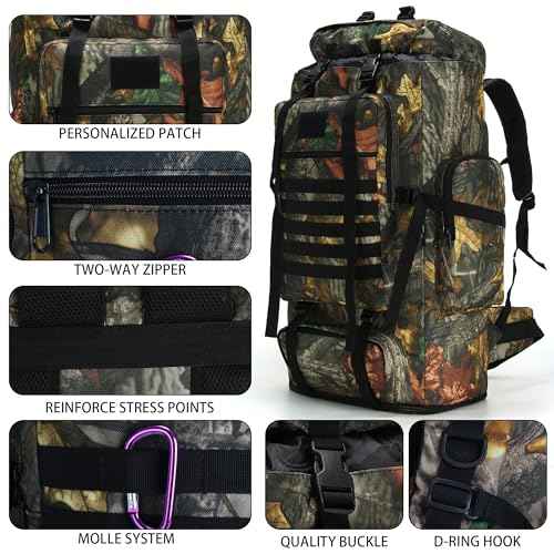 Hiking Backpack for Men 70L