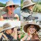 Safari Hat for Men Sun Hats for Women UV Protection UPF 50+ Fishing (2 Count)