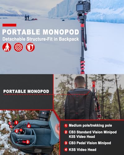 Cobra 3 A180F 71" Camera Monopod