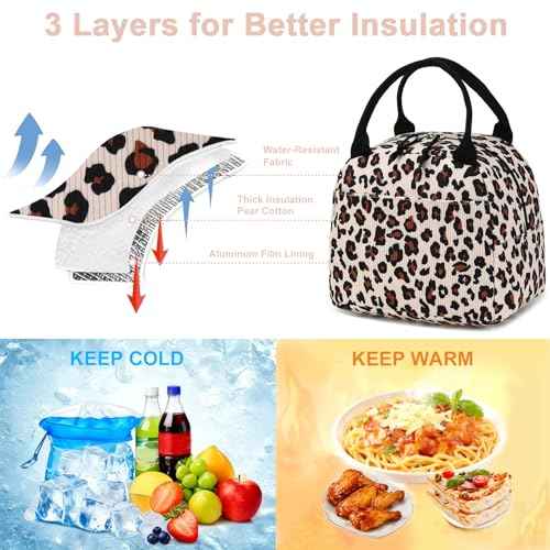 Lunch Bag for Women Men Cute Corduroy Lunch Tote Bags Reusable Insulated Lunch Box Large Capacity Reusable Insulated Cooler for Work Picnic or Travel
