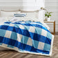 Sherpa Blanket Twin Plaid Thick Bed Blanket