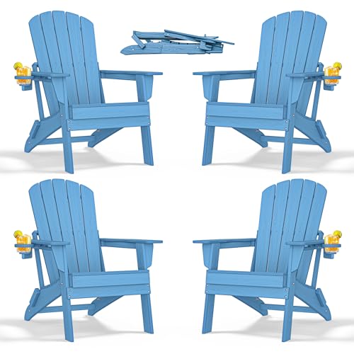 Folding Adirondack Chairs Set of 4 (4 Count)