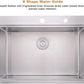 33x19 Drop In Kitchen Sink Workstation-Bokaiya Stainless Steel Kitchen Sinks Drop In 33 Inch Deep Workstation Top Mount 16 Gauge Single Bowl Drop In Sink Kitchen with Cutting Board