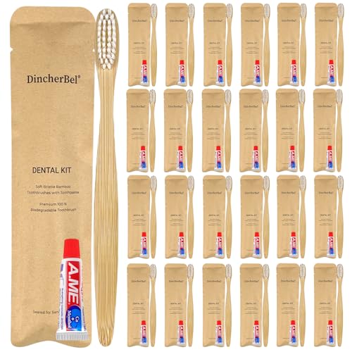 Bamboo Toothbrushes Kit Bulk (50 Count)