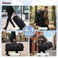Tactical Travel Duffle Bag with Wheels and Handle 3 in 1 Large 85L XL Rolling Travelling Backpack Waterproof Oxford Carry On Hand Luggage Deployment Bags with Combination Padlock