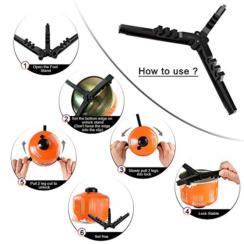 Folding Universal Fuel Can Canister Stand