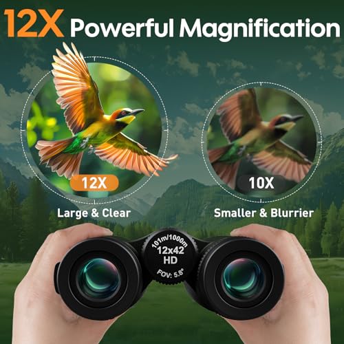 12x42 Binoculars for Adults High Powered