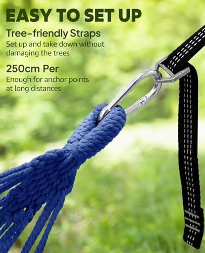 Cotton Blended Hammock for Stand 9.8ft x 4.9ft Holds Up to 660lbs
