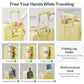 Carry On Luggage with Cup Phone Holder and Charger Hard Shell Suitcases with Spinner Wheels