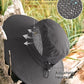 Womens Sun Hat with Ponytail Hole Beach Hiking Summer Wide Brim UPF 50+ Outdoor Protection Foldable Bucket Hat Dark Grey