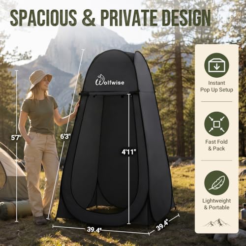 Pop Up Shower Tent for Camping Essentials