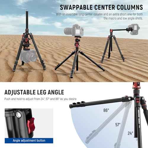 Basics 70.9" Camera Tripod Monopod w Center Column