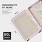 Checked Expandable Suitcase