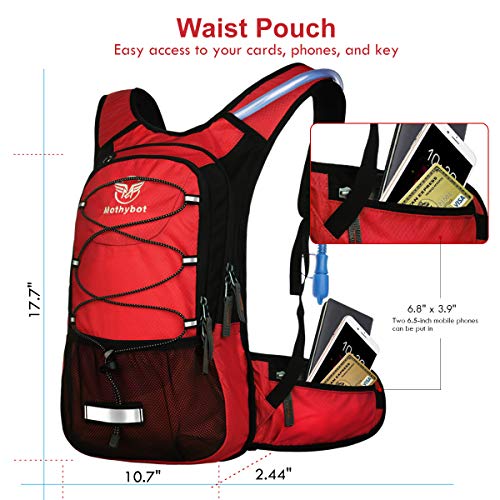 Insulated Hydration Backpack Pack with 3L BPA Free Leak Proof Water Bladder