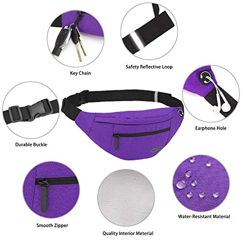 Large Purple Fanny Pack Sling Bag