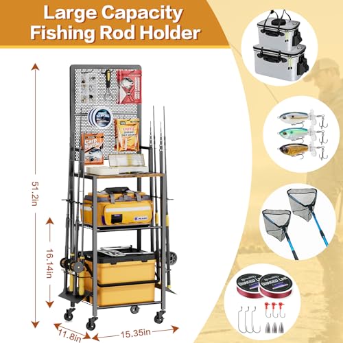 Rolling Fishing Rod Holder