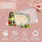 Prep 1 Compartment Meal Prep Containers with Lids (10 Count)