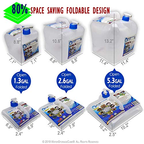 Collapsible Water Container with Spigot