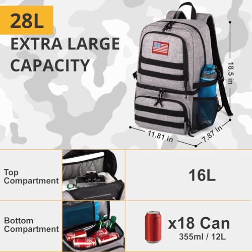 Tactical Double Deck Cooler Backpack for Men