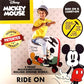 2-in-1 Kids 18” Suitcase & Ride-On Luggage -Lightweight Tow-Along Toddler Luggage With Wheels (Mickey New)